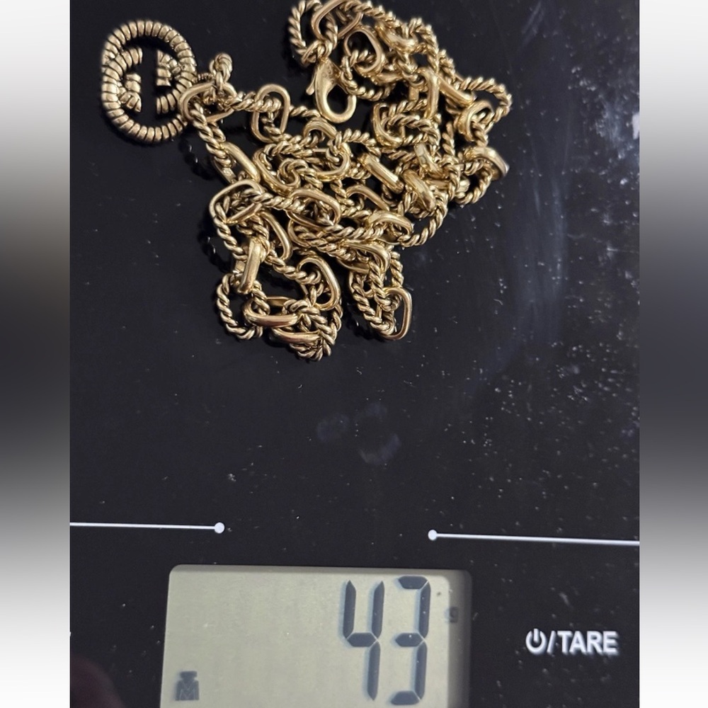 Gucci Gold Vintage Necklace Pendant Selling New Snake Edtion Gucci Gold Chain - Picture 8 of 9